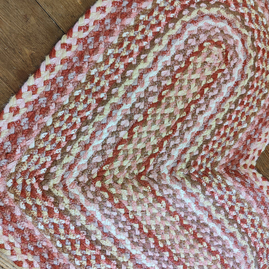 Coral heart rug