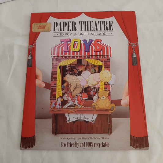 Paper theatre interactive pop up card Toys
