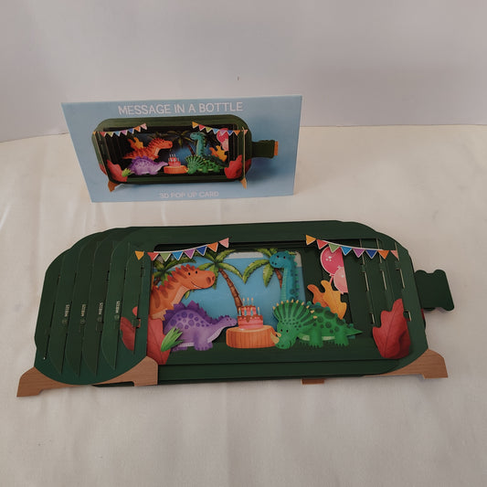 Dinosaur pop up greeting card