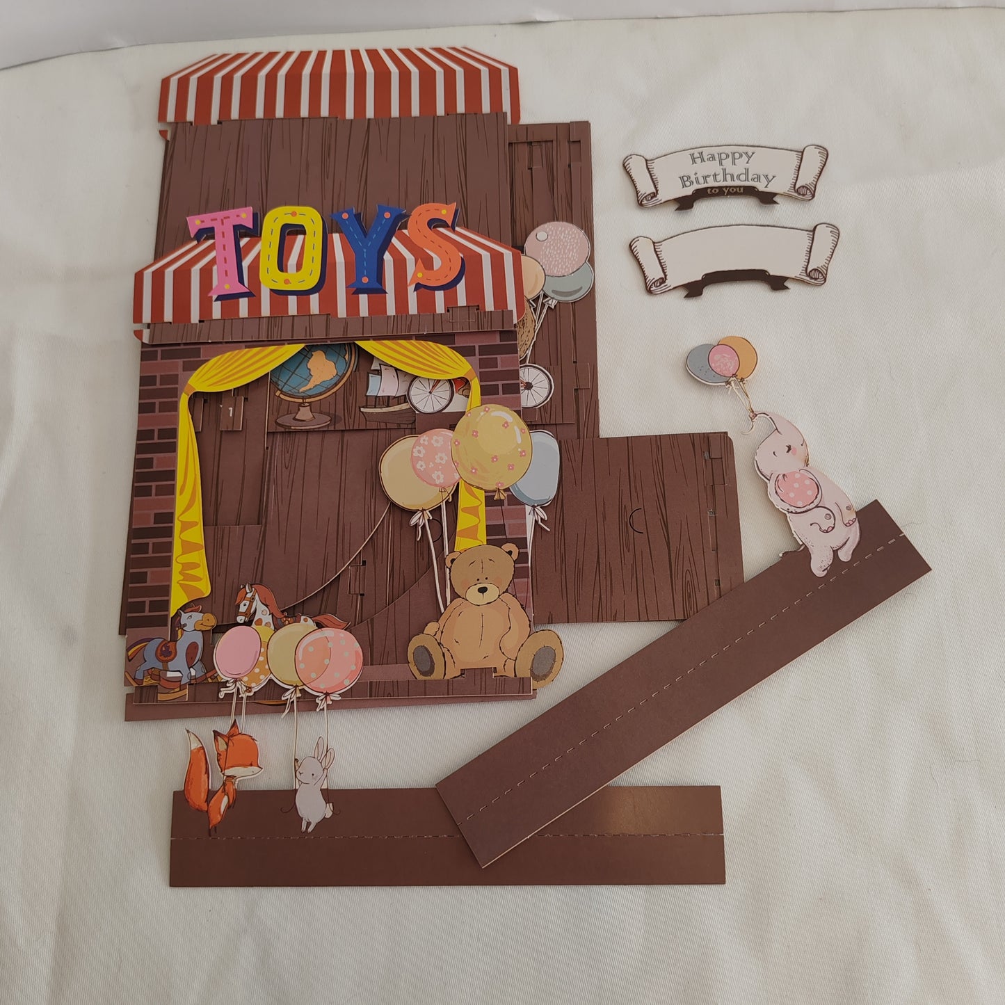 Paper theatre interactive pop up card Toys