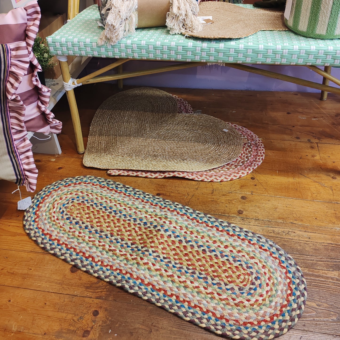 Carnival jute table runner