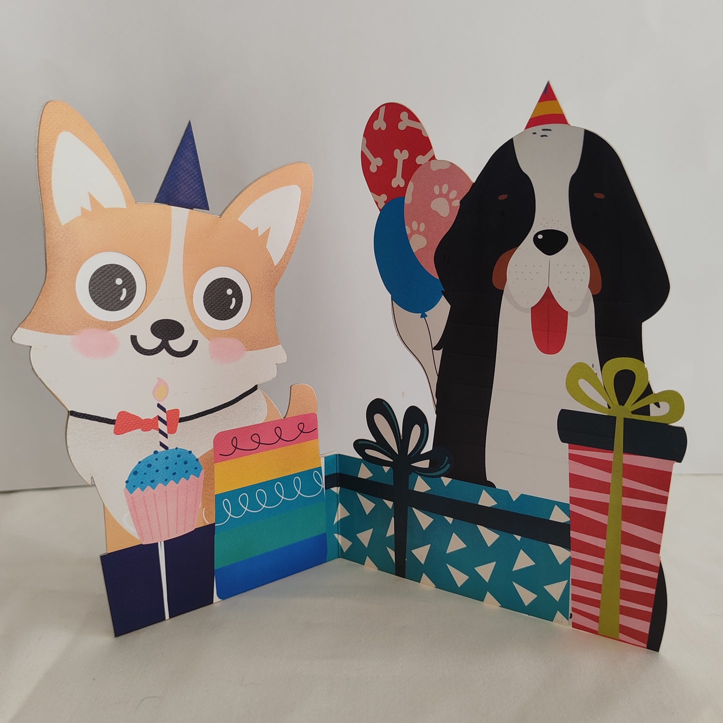 Wobbly eyes cute dog greeting card