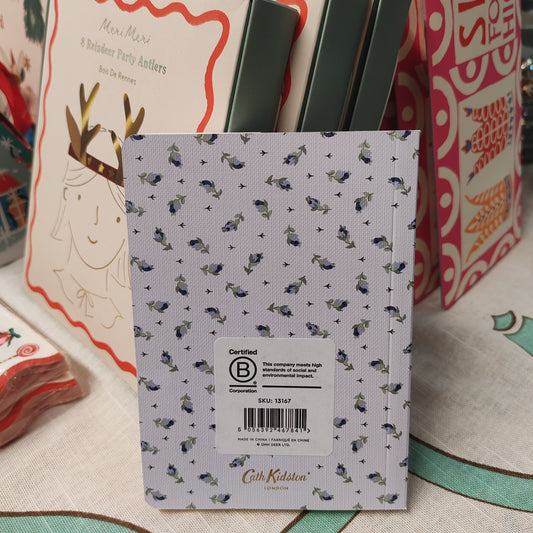 Cath Kidston blue and green roots notebook