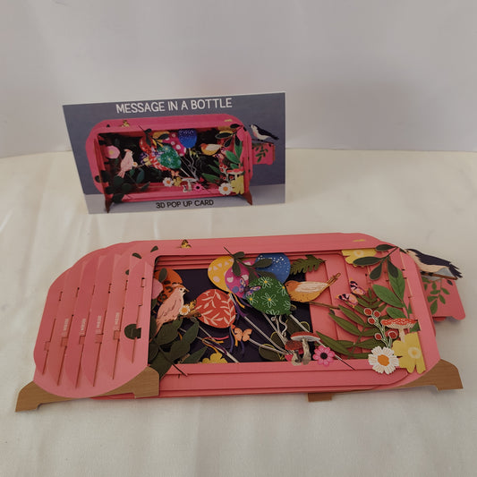 Pop up Greeting card with balloons