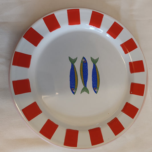 Bon Appetit sardines small enamel plate