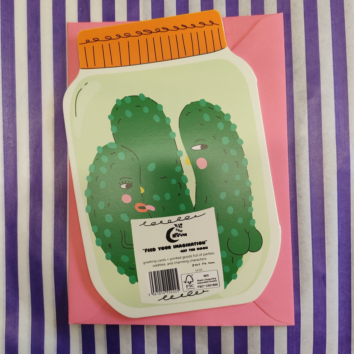 Gherkin Girlies cut out greeting card