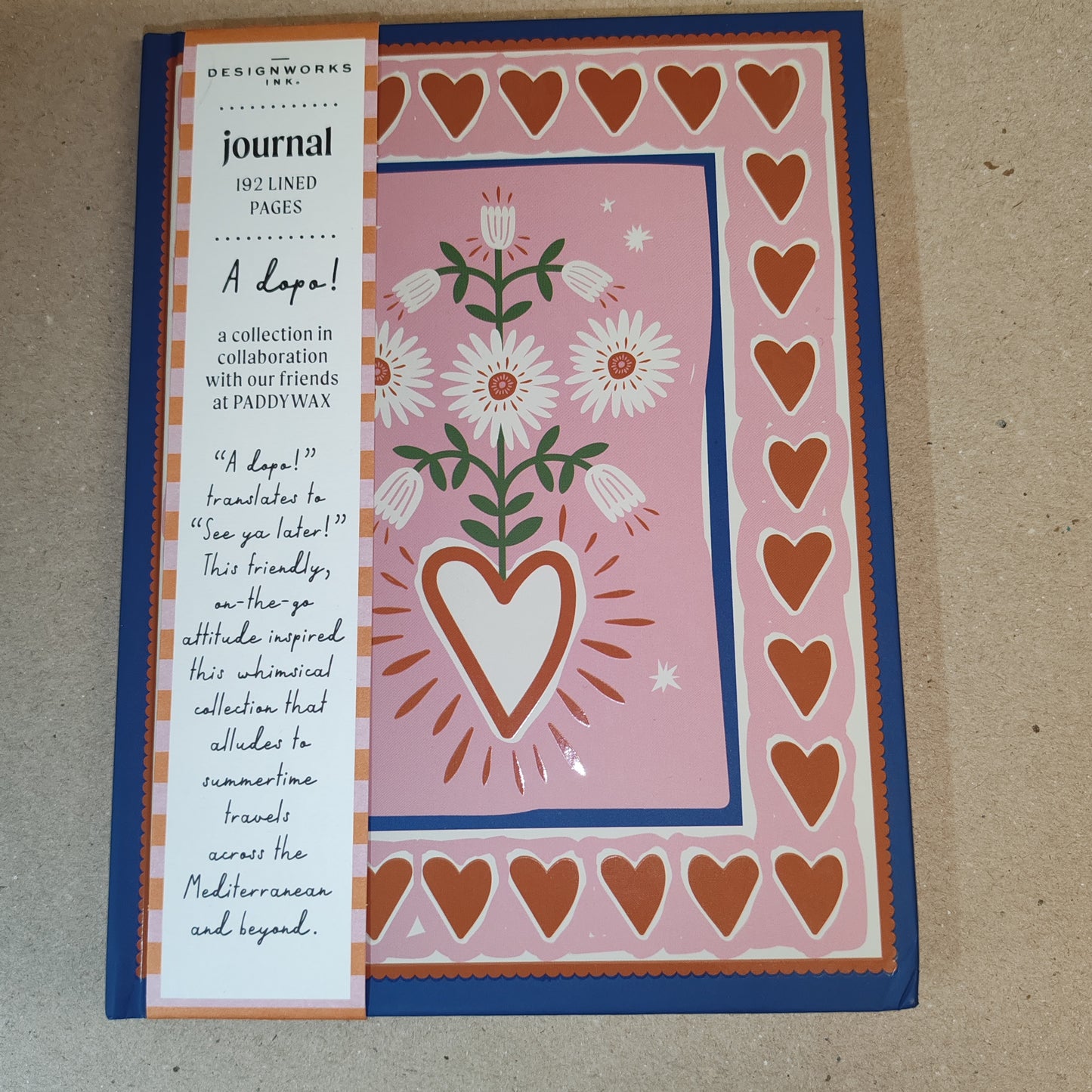 Adopo hearts hardback journal