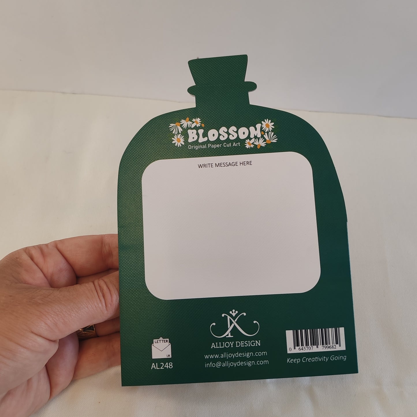 Never stop exploring pierced out greeting card. Ship in a bottle design