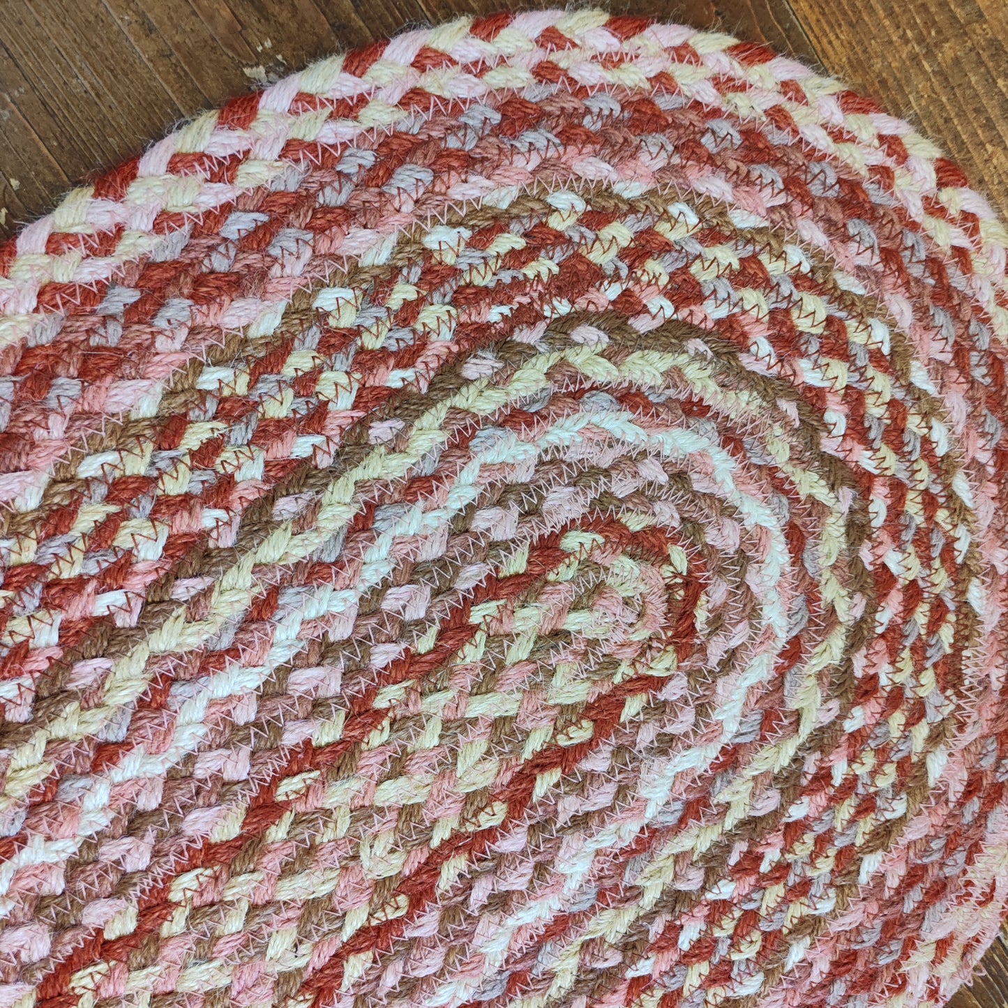 Coral heart rug