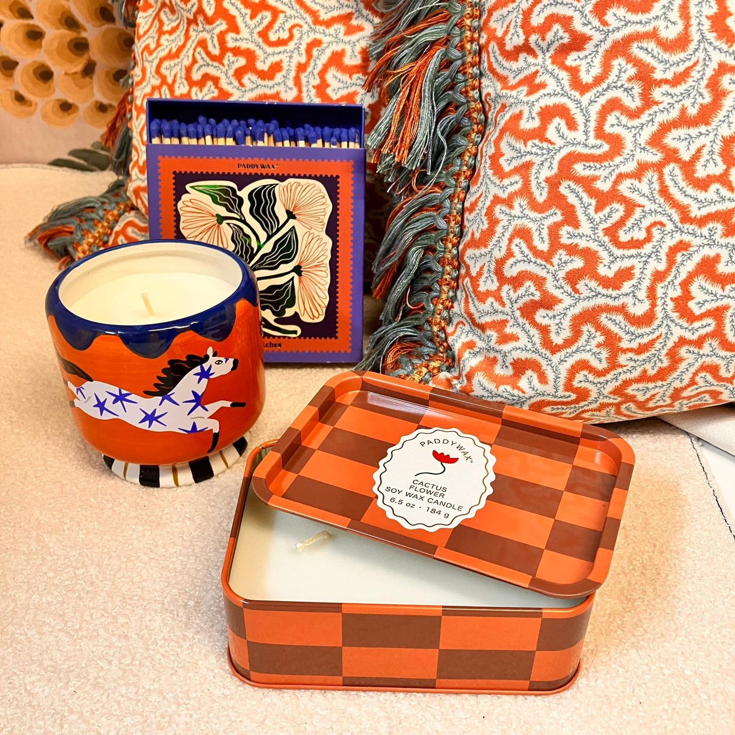 Ian Sanderson rich cotton squiggle fabric.