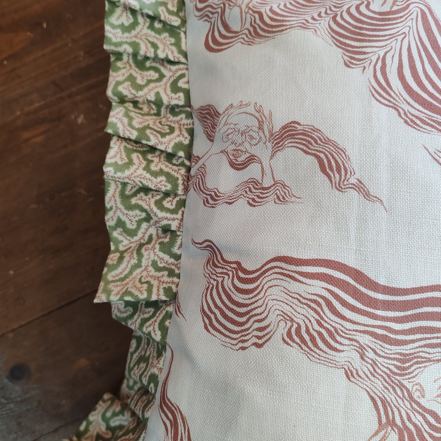 Skinny Dipping British illustration plump cushions