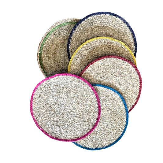 Calypso mixed jute placemats