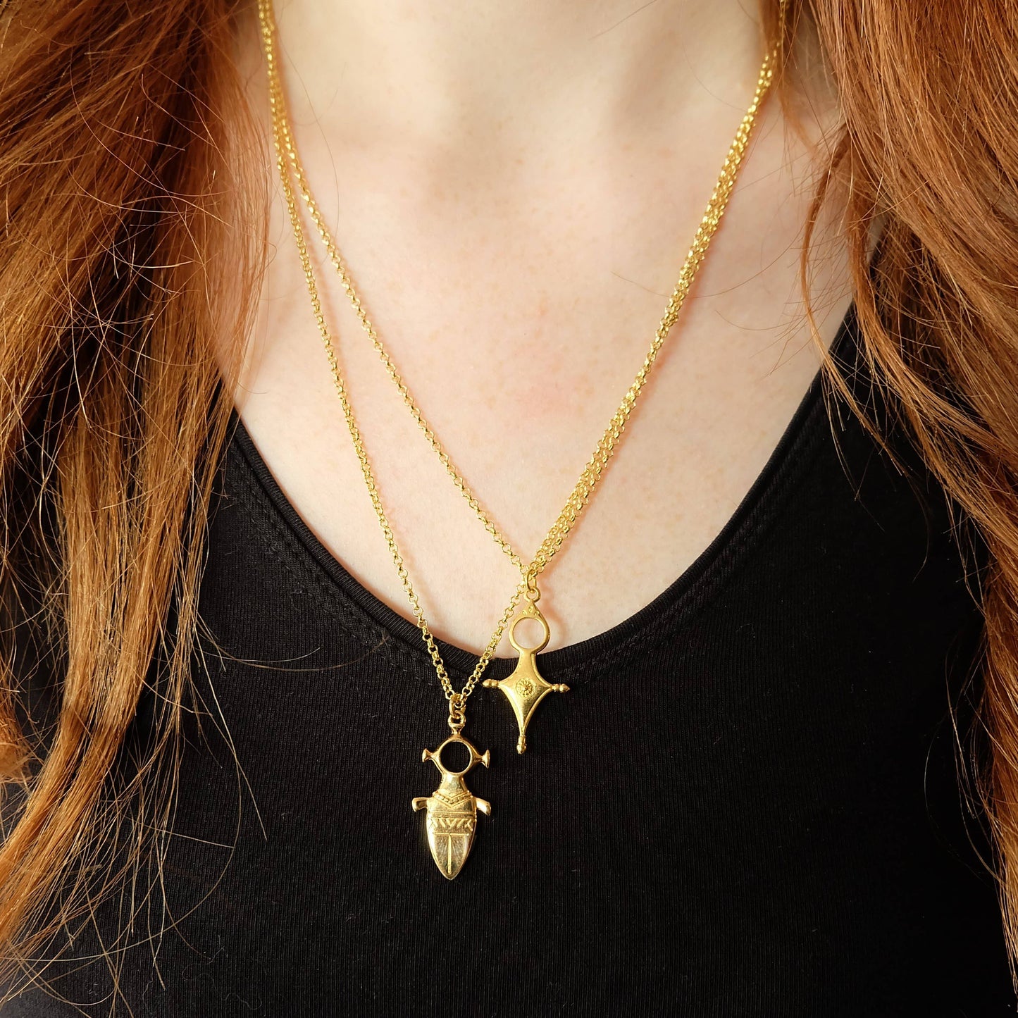 Gold Tuareg Talisman Necklace