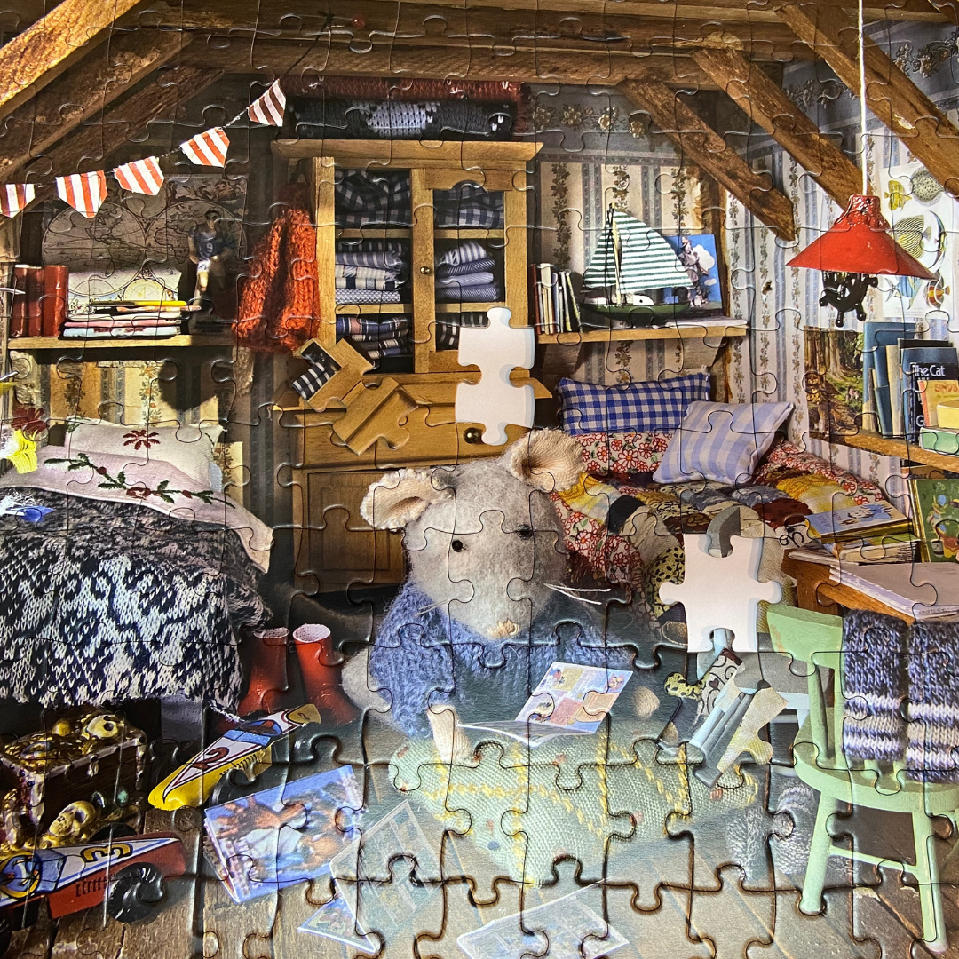 Kids Puzzle - Sam's Bedroom (200 pieces) - The Mouse Mansion