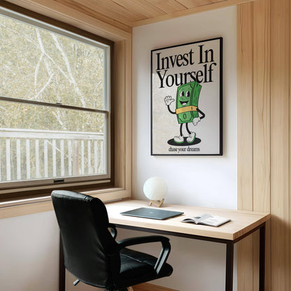 Invest In Yourself Retro Print
