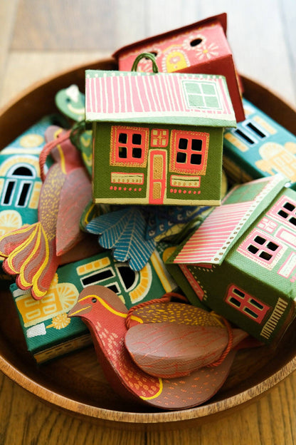 Scottish Bothy Screen-Printed Board Decoration