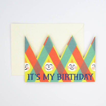 Its My Birthday Party Hat Card