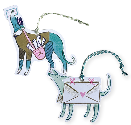 Snoot Mail, Recycled Gift Tags