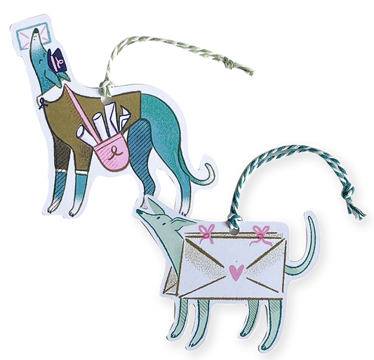 Snoot Mail, Recycled Gift Tags