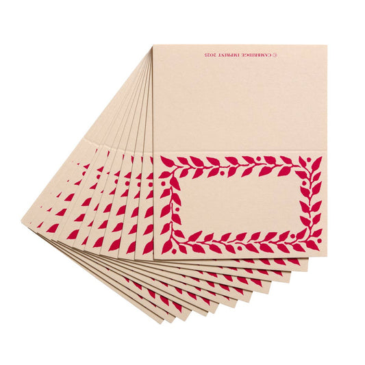Pack of Twelve Raspberry Place Cards