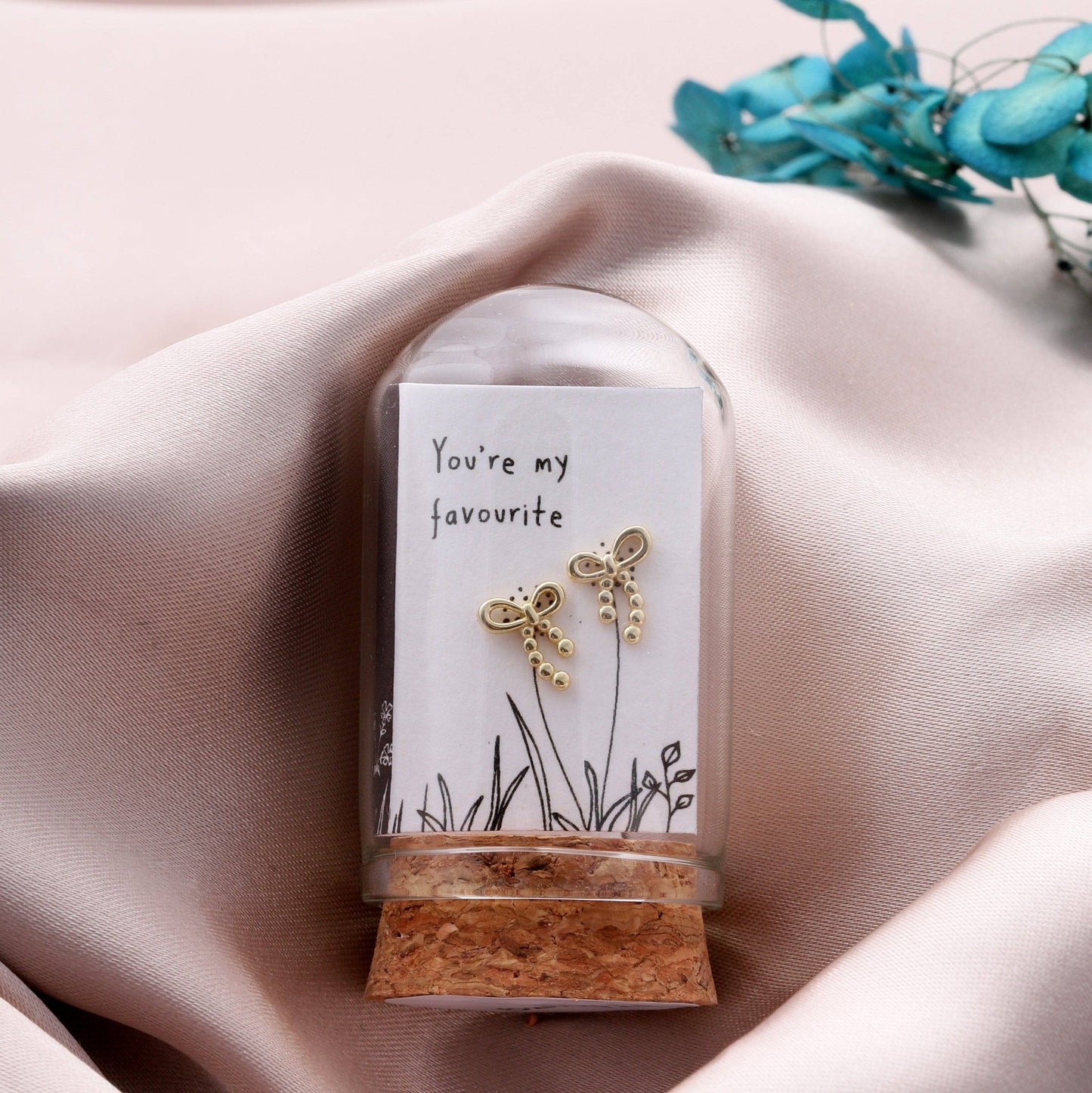 You're my favourite little bow earrings