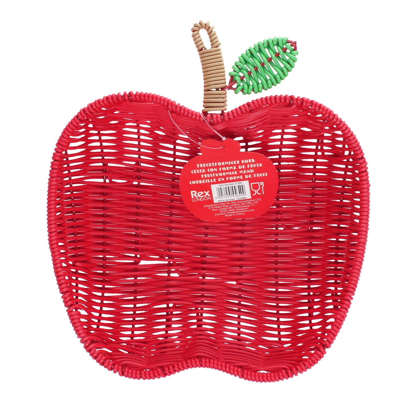 Summer fruit woven basket - Apple