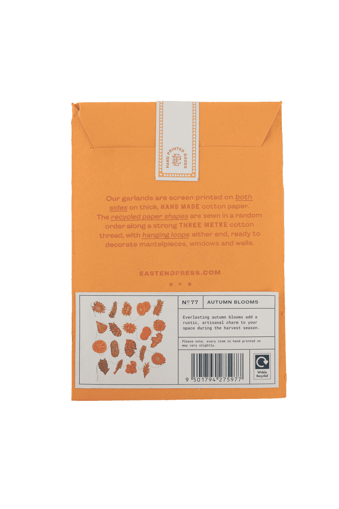 Garland Autumn Blooms Sewn