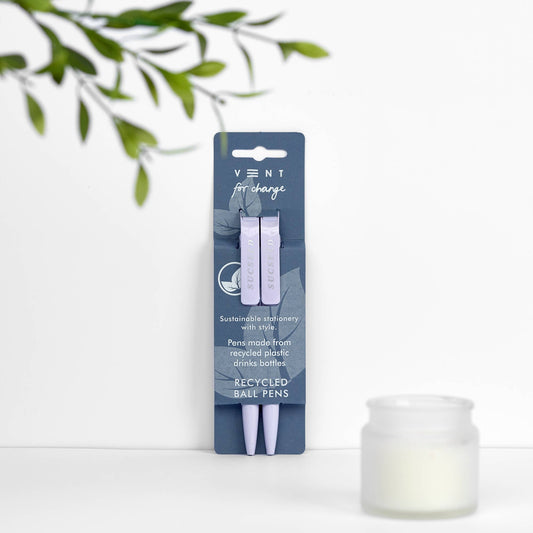 Pens Recycled Drinks Bottle - Sucseed Lavender