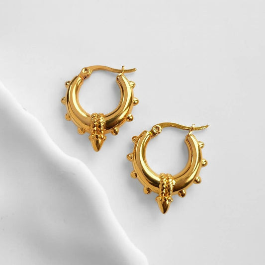 Tribal Spike Hoops