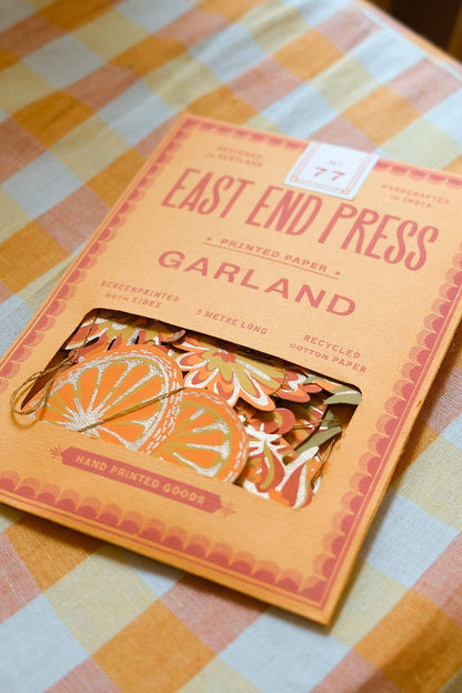 Garland Autumn Blooms Sewn