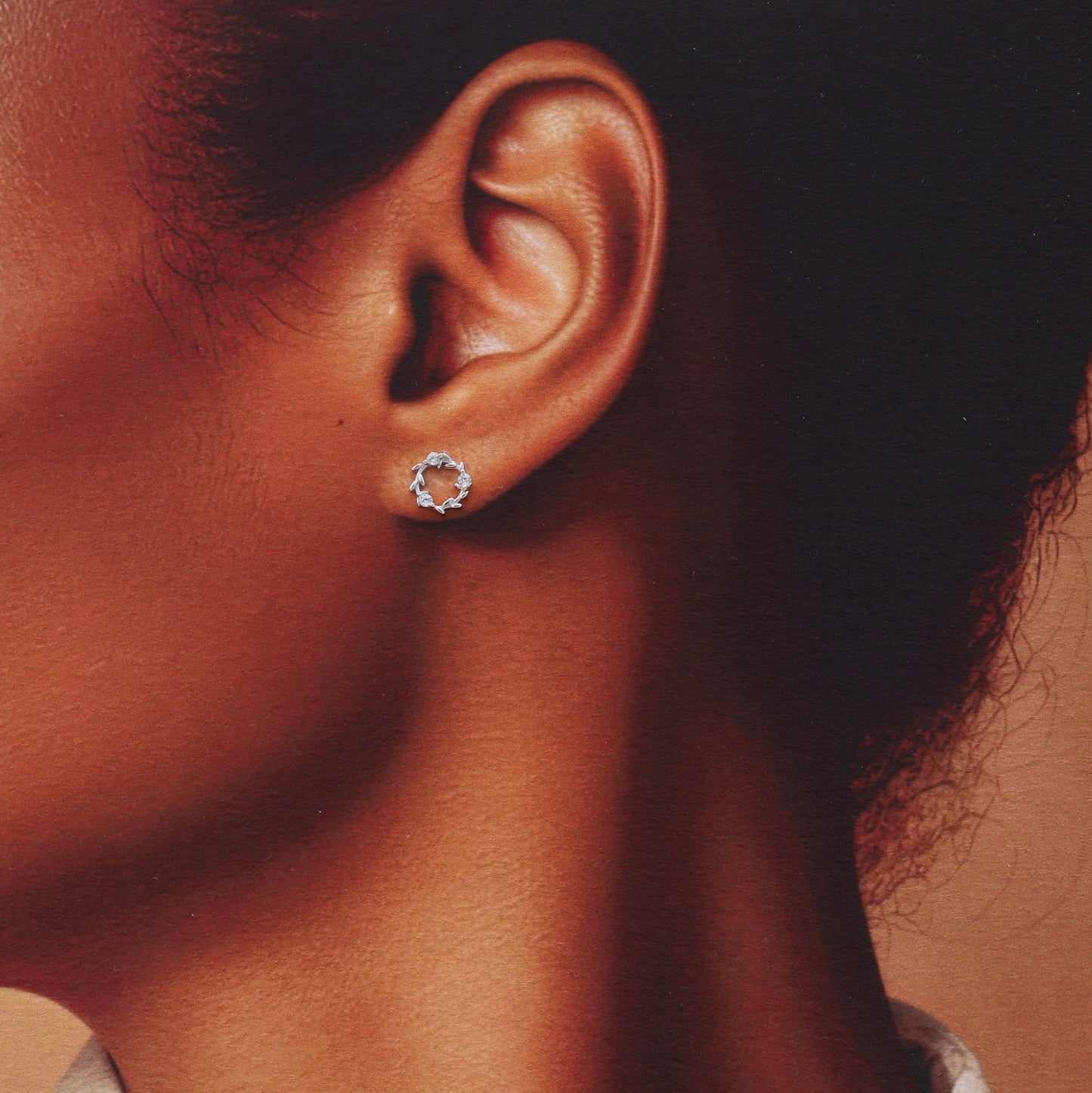 'RED DOOR' Christmas Wreath Earrings