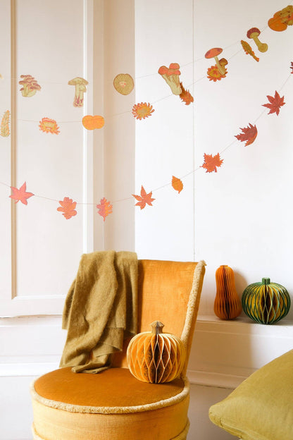 Garland Autumn Blooms Sewn