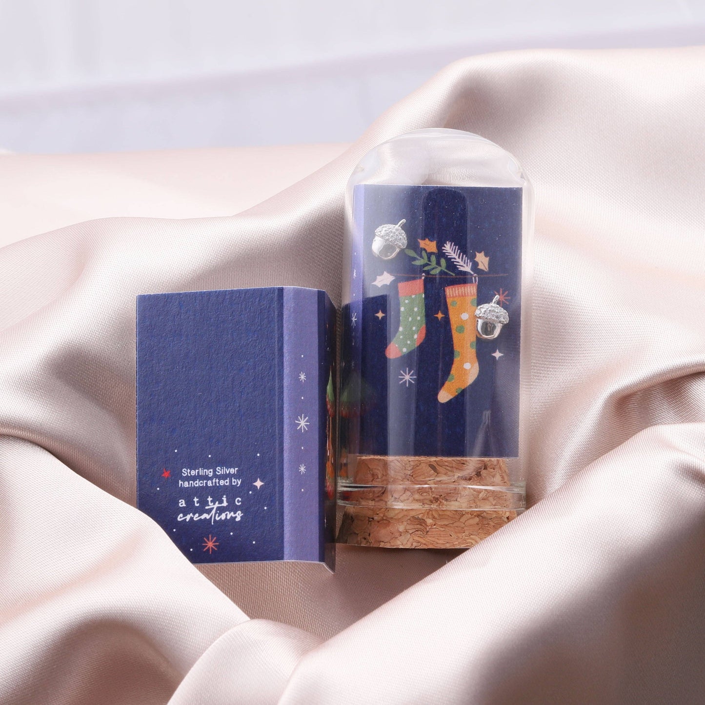 'STOCKING' Christmas Nuts Earrings