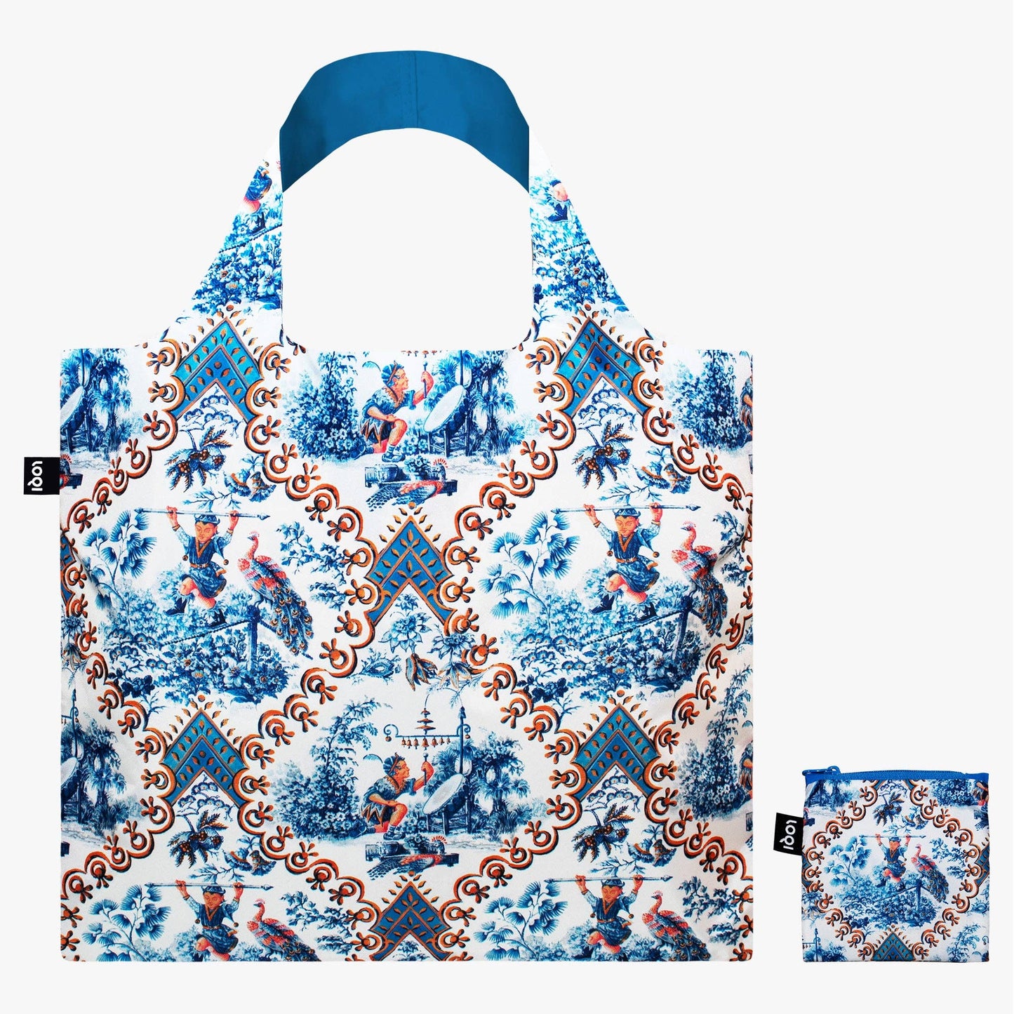 DECORATIVE ART Toile de Jouy Juggler Recycled Bag