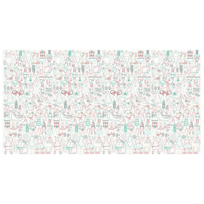 Christmas Colour In Activity Tablecloth