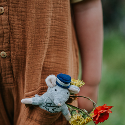 Kids Plush Toy - Mouse Grandpa Sailor (12cm)
