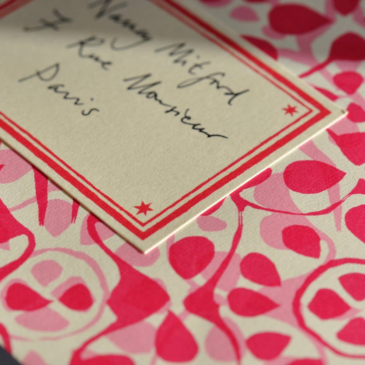 Packet of Ten Patterned Envelopes Dappled Eton Mess