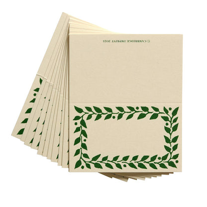 Pack of Twelve Pea Green Place Cards