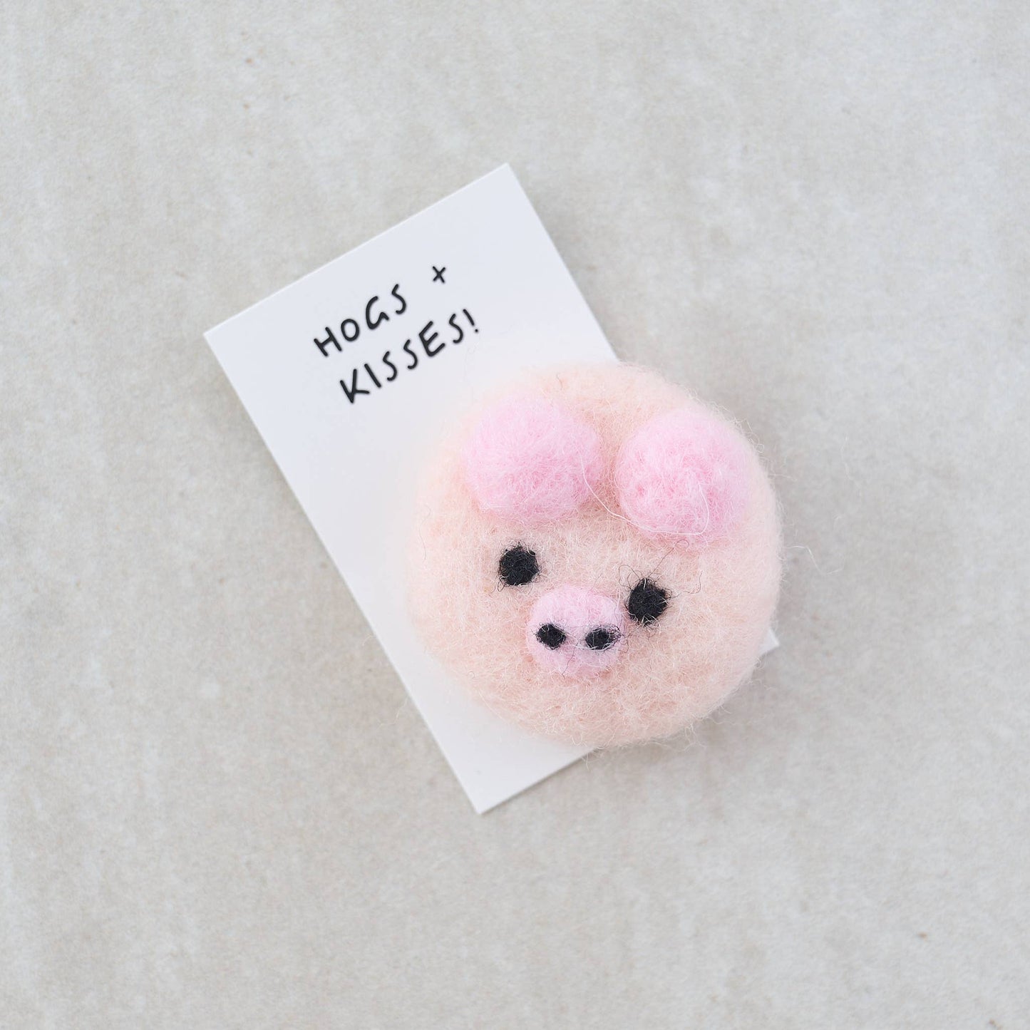 Happy Piggin' Birthday Wool Felt Pig In A Matchbox