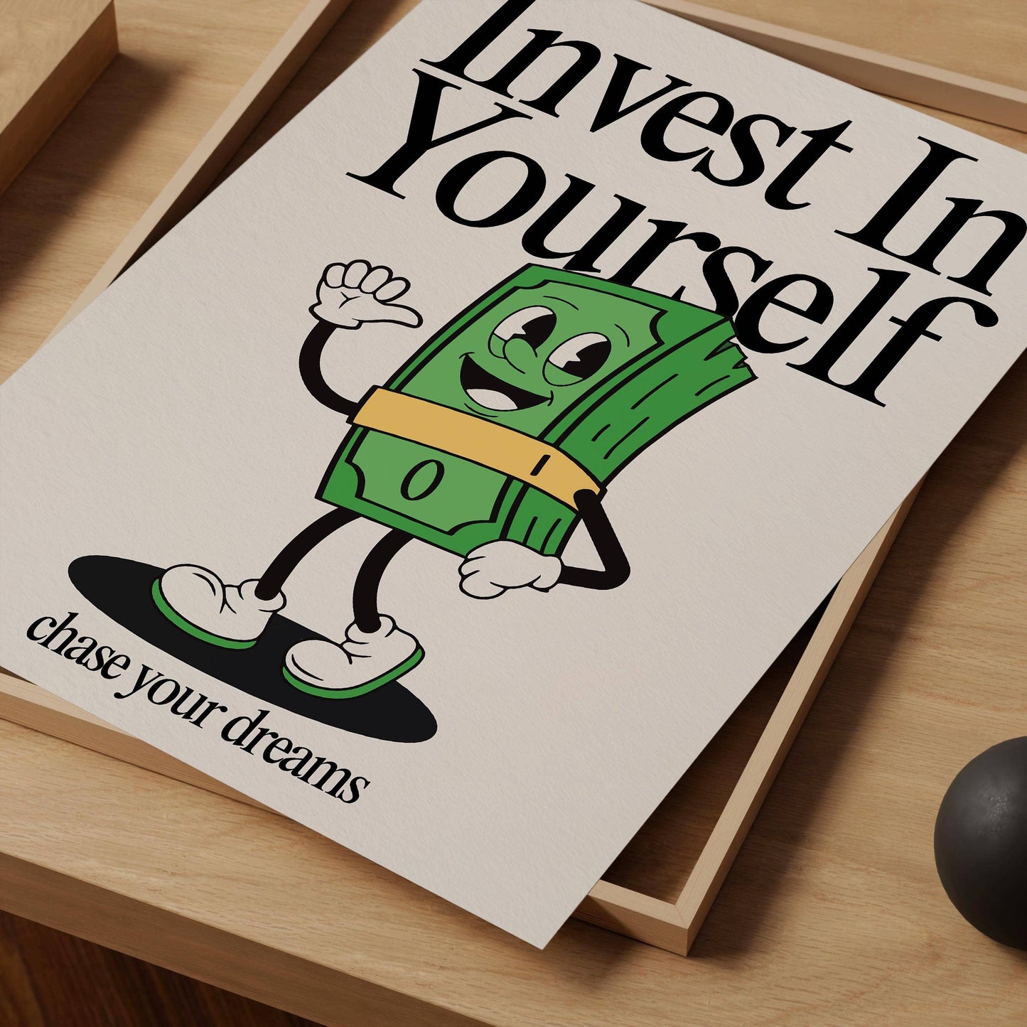 Invest In Yourself Retro Print