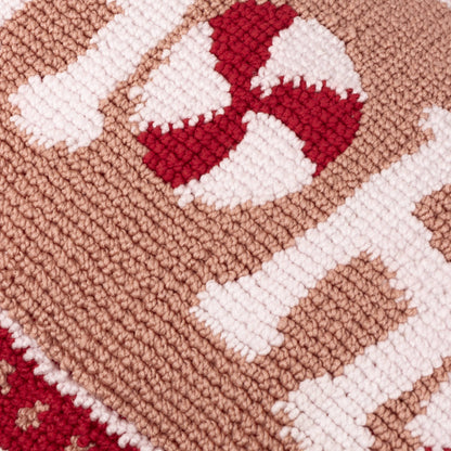 Candy Ho Ho Ho Tufted Cushion Pink/Red