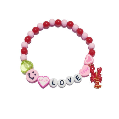 LOVE LOBSTER, LOVE BRACELET, RED ENVELOPE Card