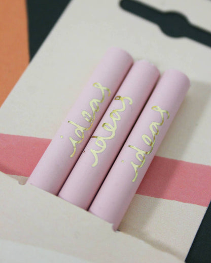 Pencils Pack of 3 recycled - Ideas Cream & Carnation
