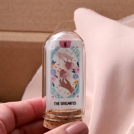 SOULMATES Origami heart earrings