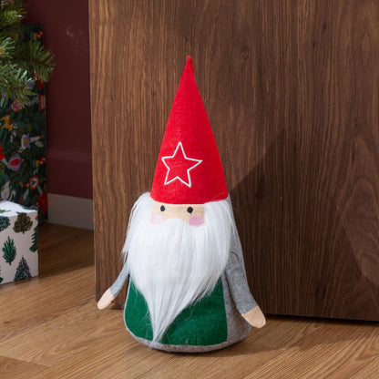 Scandi Santa Festive Door Stop Red