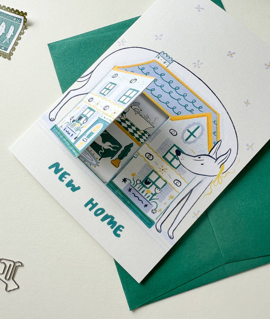 New Home, A6 Greetings Card