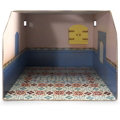 Kids DIY Dollhouse - Cardboard Room - Bathroom