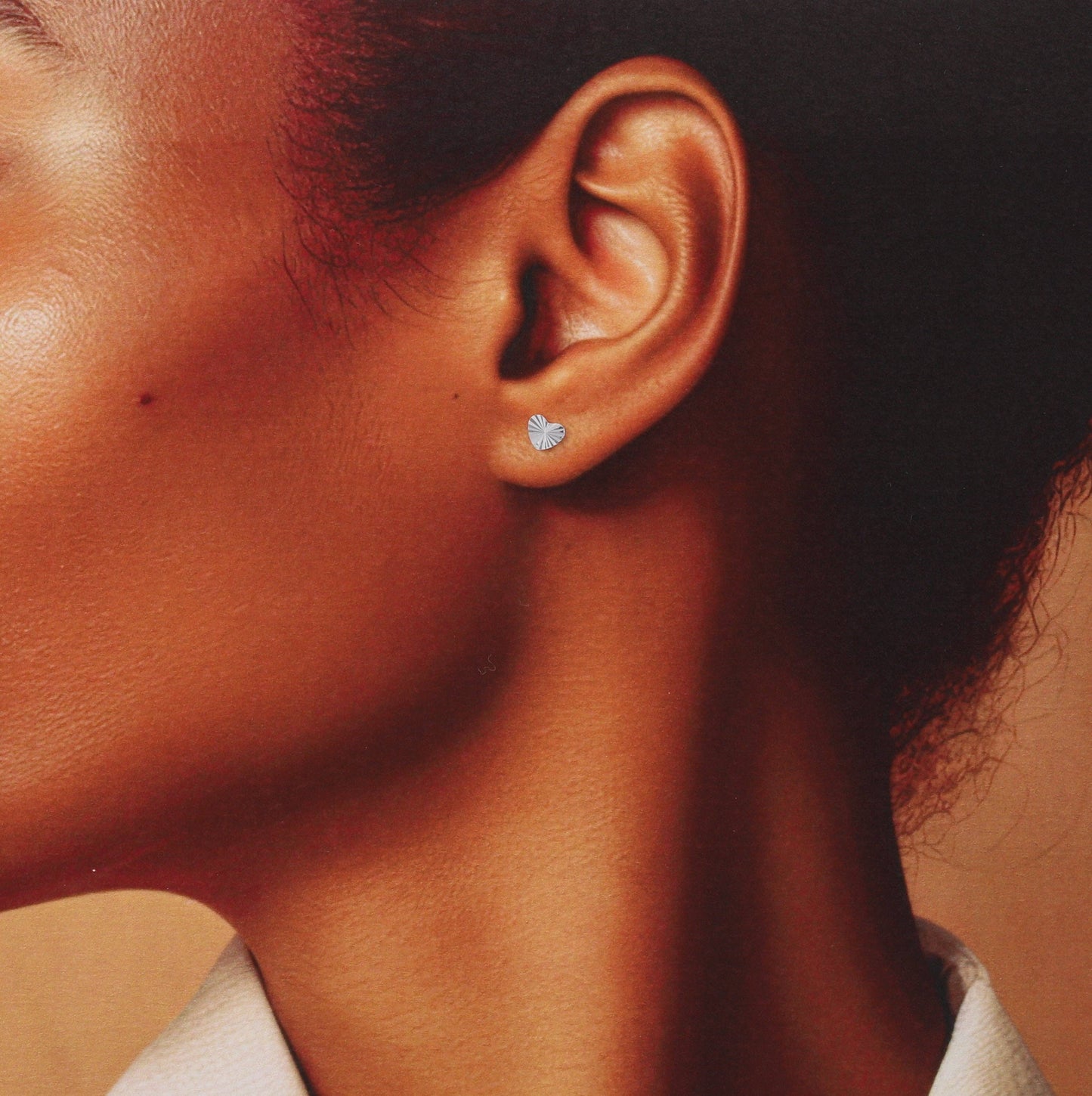 KINFOLK Nutcracker Diamond Cut Heart Earrings