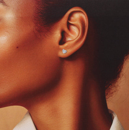 KINFOLK Nutcracker Diamond Cut Heart Earrings