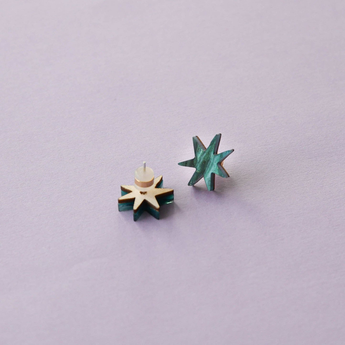 Hand Drawn Star Studs 